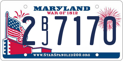 MD license plate 2BJ7170
