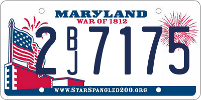 MD license plate 2BJ7175