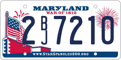 MD license plate 2BJ7210