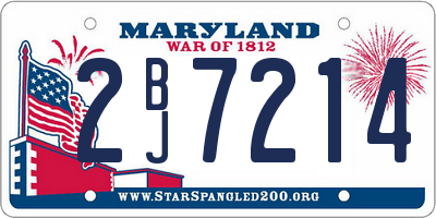 MD license plate 2BJ7214