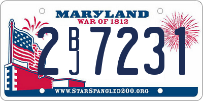 MD license plate 2BJ7231