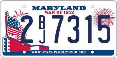 MD license plate 2BJ7315