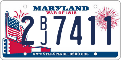 MD license plate 2BJ7411