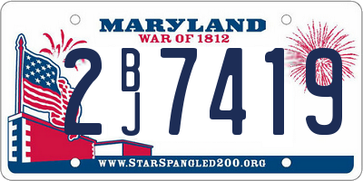 MD license plate 2BJ7419