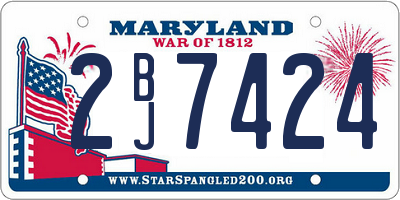 MD license plate 2BJ7424