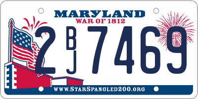MD license plate 2BJ7469