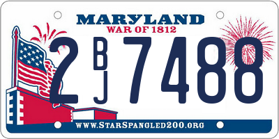MD license plate 2BJ7488