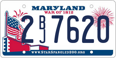 MD license plate 2BJ7620