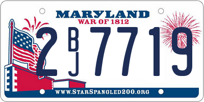 MD license plate 2BJ7719