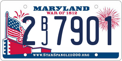 MD license plate 2BJ7901
