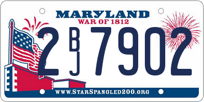 MD license plate 2BJ7902
