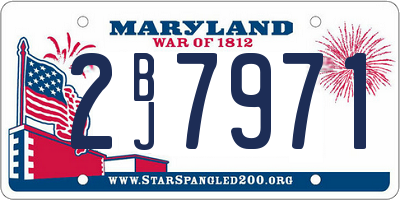 MD license plate 2BJ7971