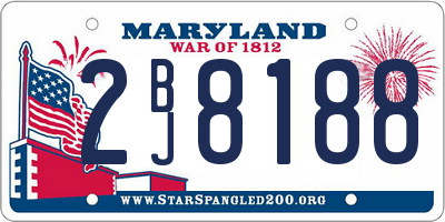 MD license plate 2BJ8188
