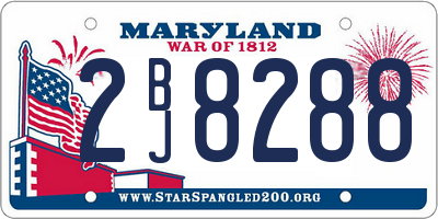 MD license plate 2BJ8288