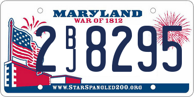 MD license plate 2BJ8295