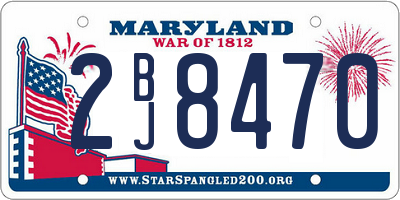 MD license plate 2BJ8470