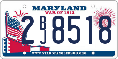 MD license plate 2BJ8518