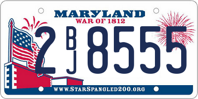 MD license plate 2BJ8555