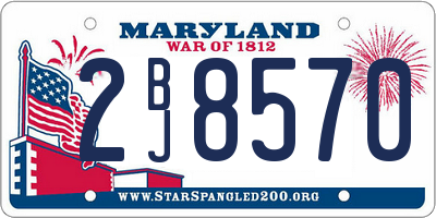 MD license plate 2BJ8570
