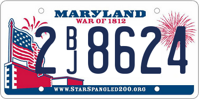 MD license plate 2BJ8624