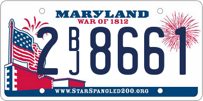 MD license plate 2BJ8661