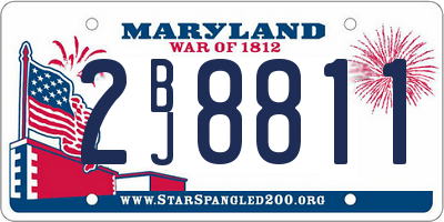 MD license plate 2BJ8811