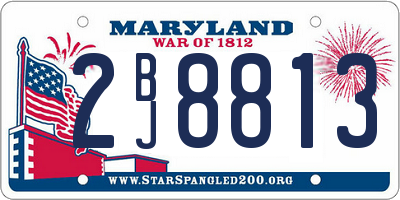 MD license plate 2BJ8813