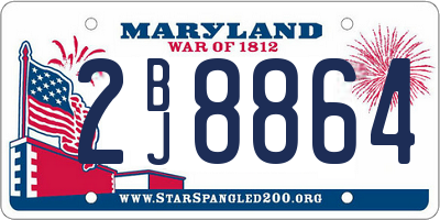 MD license plate 2BJ8864
