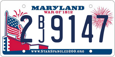 MD license plate 2BJ9147