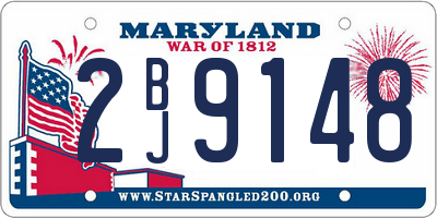 MD license plate 2BJ9148