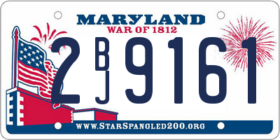 MD license plate 2BJ9161