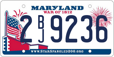 MD license plate 2BJ9236