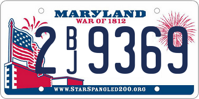 MD license plate 2BJ9369