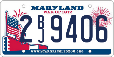 MD license plate 2BJ9406