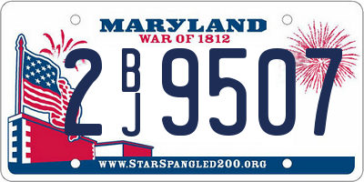 MD license plate 2BJ9507