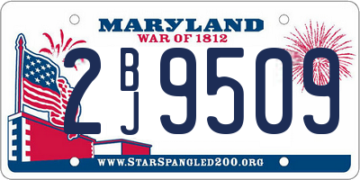 MD license plate 2BJ9509