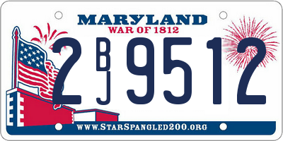 MD license plate 2BJ9512