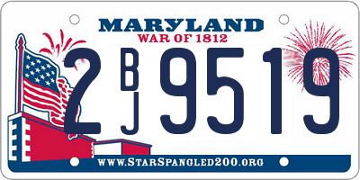 MD license plate 2BJ9519