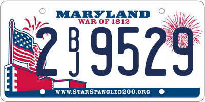 MD license plate 2BJ9529