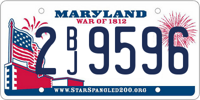 MD license plate 2BJ9596