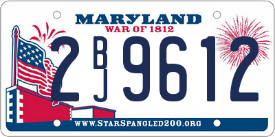 MD license plate 2BJ9612