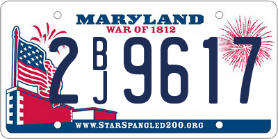 MD license plate 2BJ9617