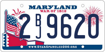 MD license plate 2BJ9620