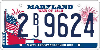 MD license plate 2BJ9624