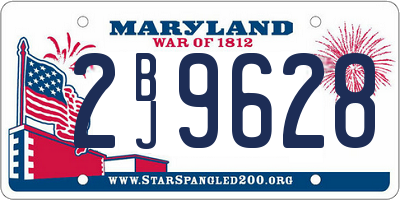 MD license plate 2BJ9628