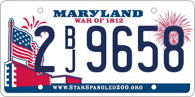 MD license plate 2BJ9658