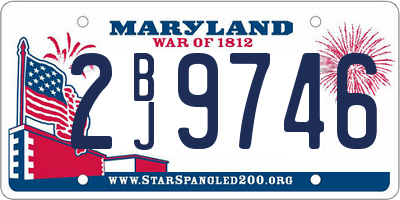 MD license plate 2BJ9746