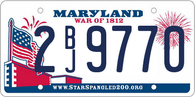 MD license plate 2BJ9770