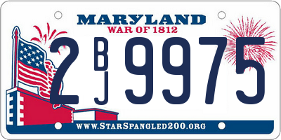 MD license plate 2BJ9975