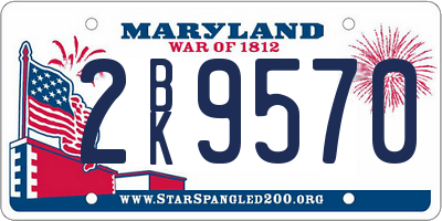 MD license plate 2BK9570